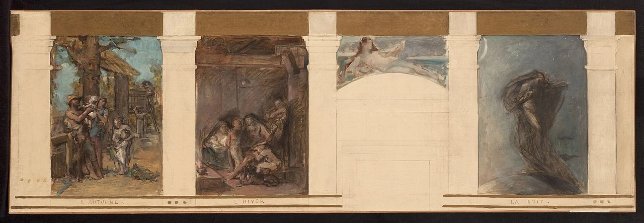 Bozetto per il 4° municipio. L'autunno - Musée des Beaux, Arts de la ville de Paris